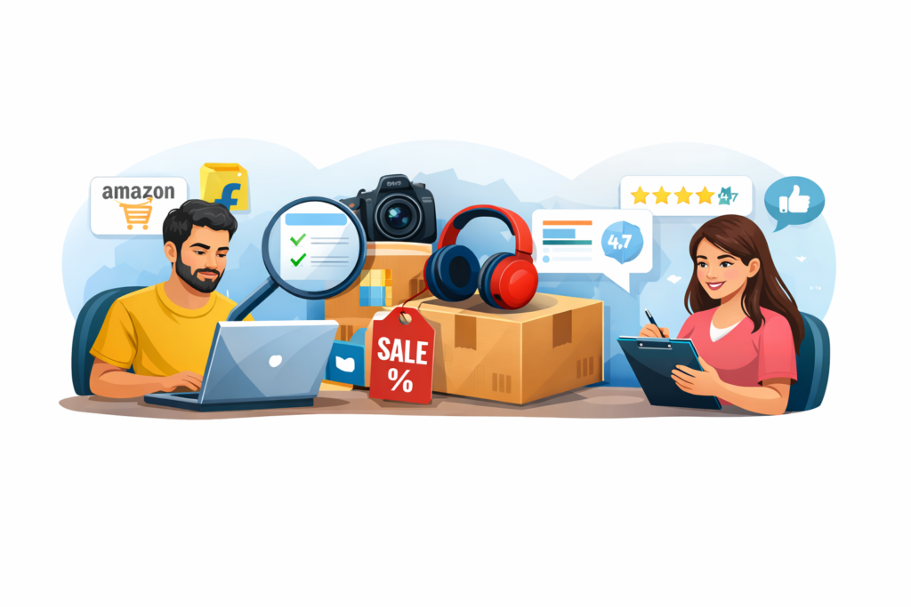 About Zenzdeal team researching products online