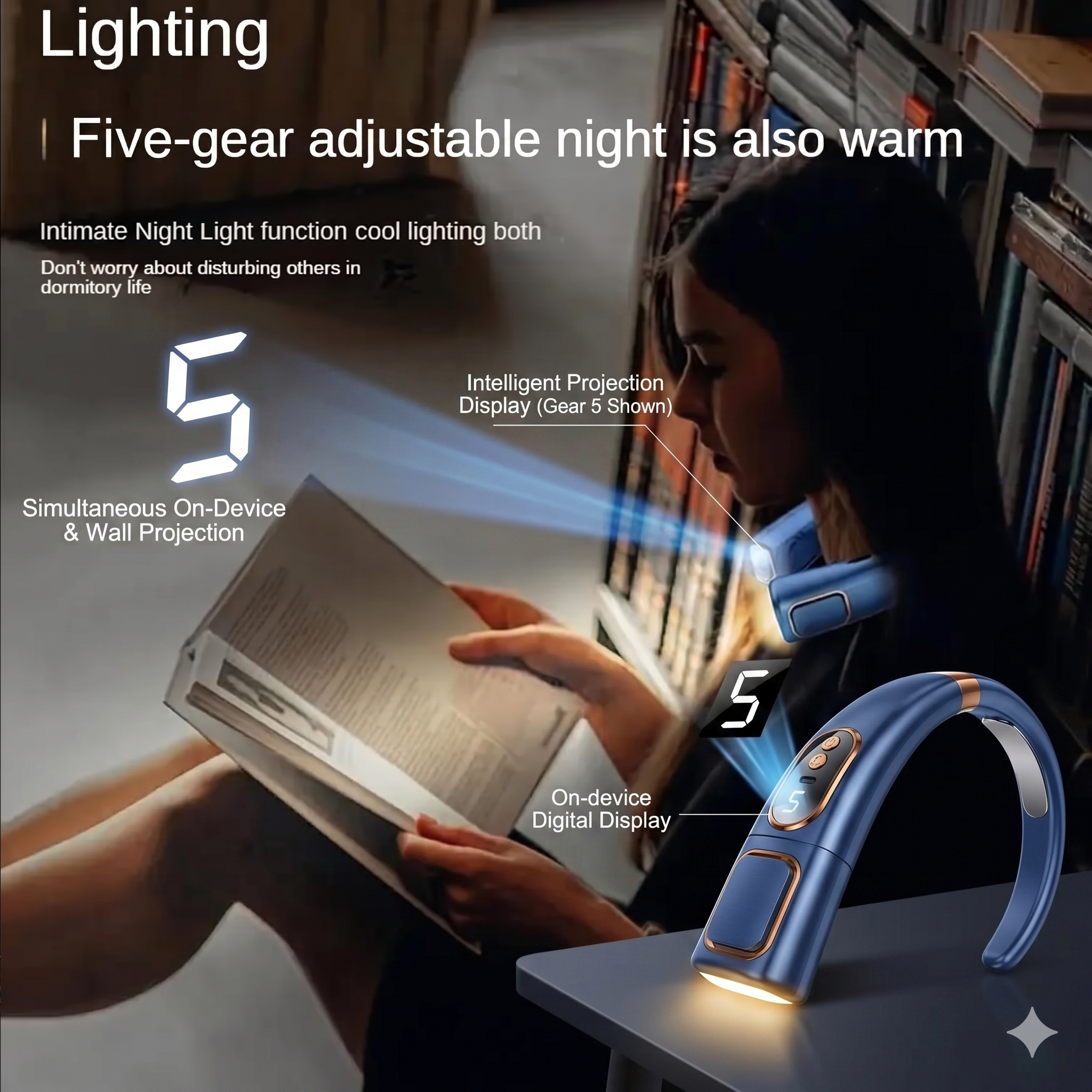 best neck fan with light for travel and work