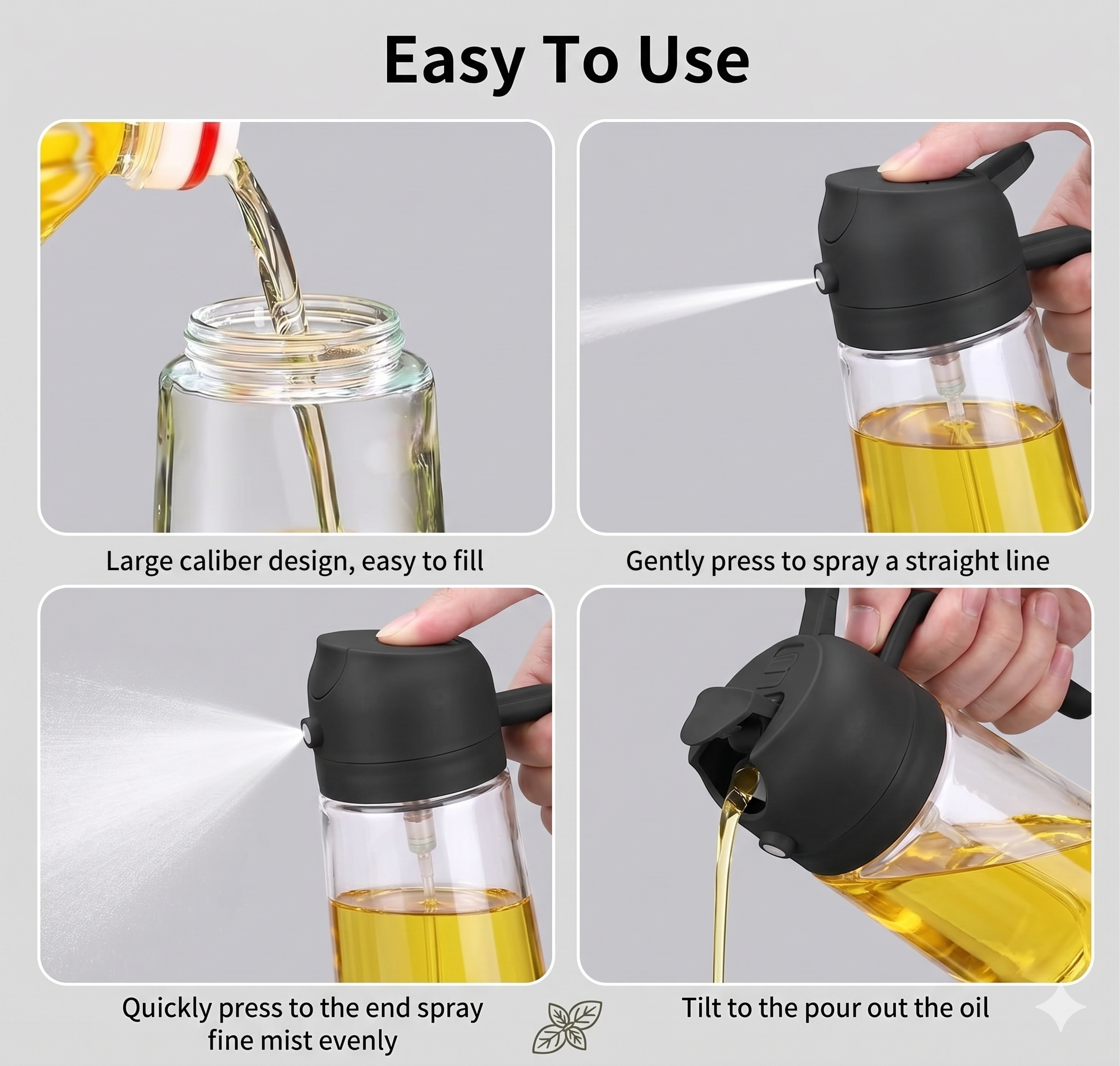 Healthy Cooking Oil Spray Bottle